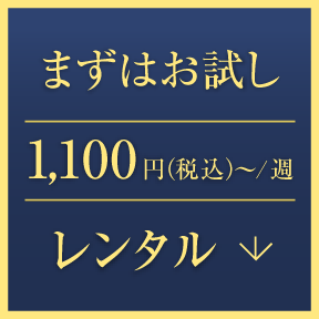 まずはお試し 1,100円（税込）〜/週 レンタル