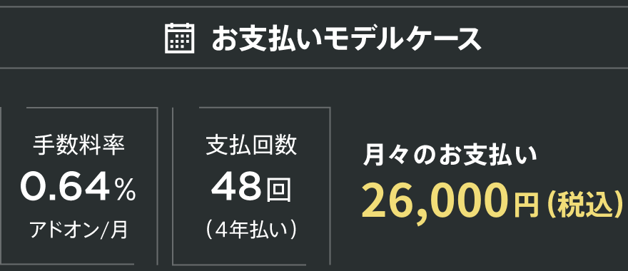 お支払いモデルケース